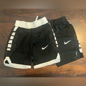 NIKE boys basketball shorts, size XS, black/white, good condition.